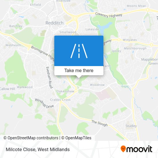 Milcote Close map