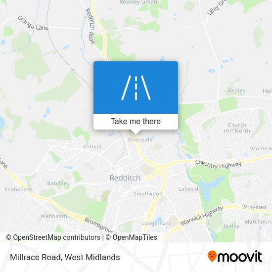 Millrace Road map