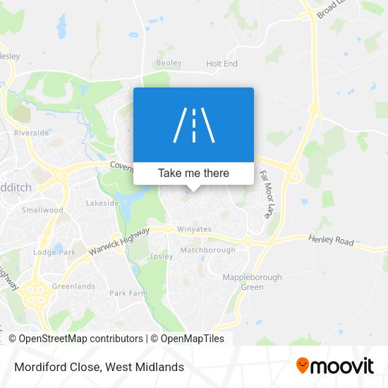 Mordiford Close map