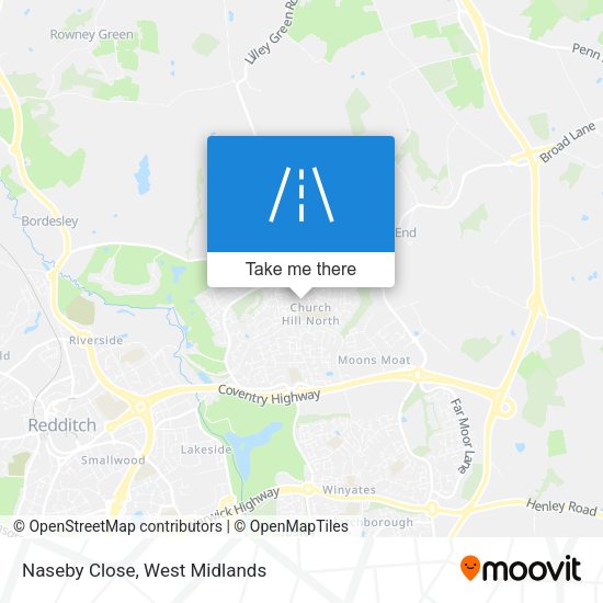 Naseby Close map