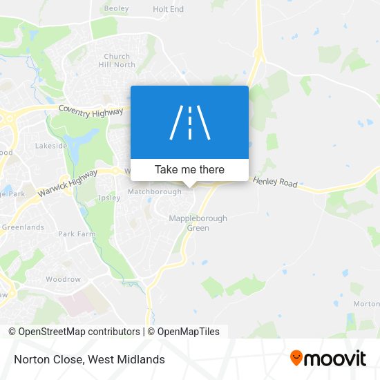 Norton Close map