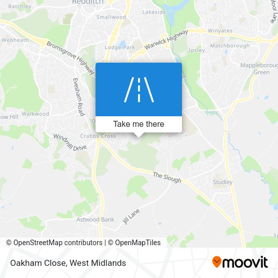 Oakham Close map