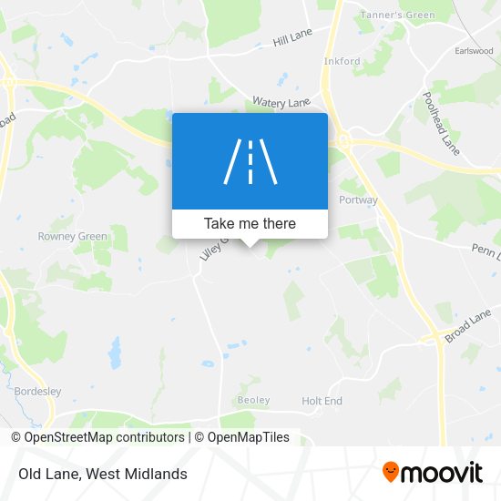 Old Lane map