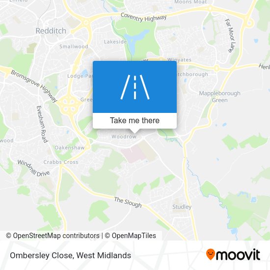 Ombersley Close map
