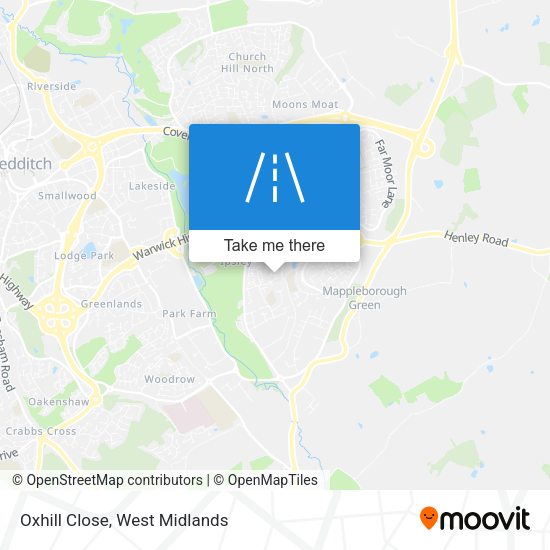 Oxhill Close map
