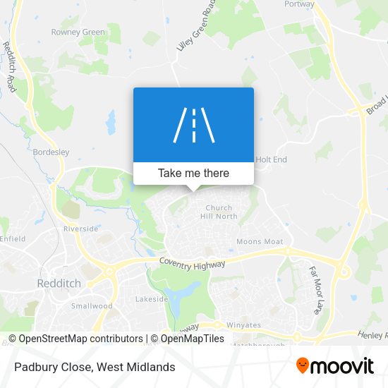 Padbury Close map