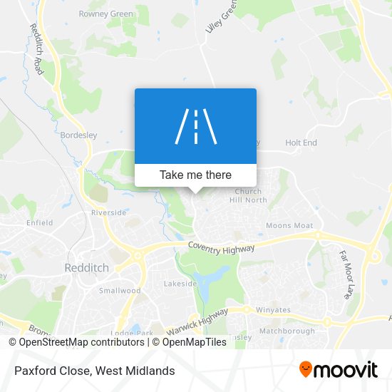 Paxford Close map