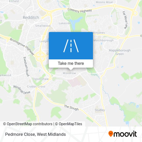 Pedmore Close map