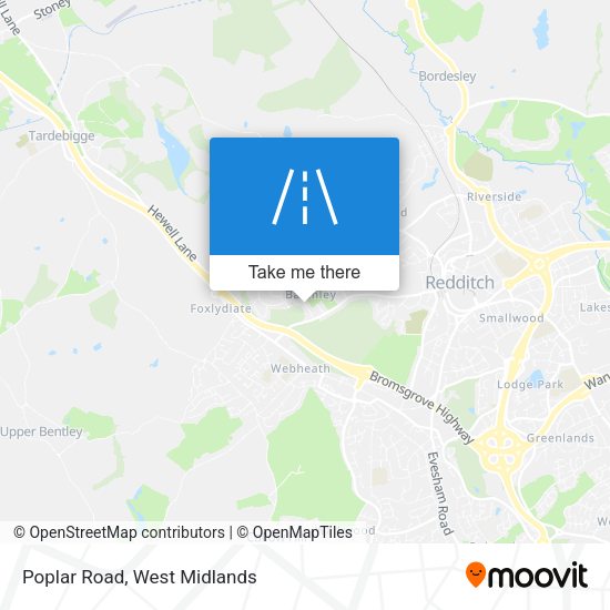 Poplar Road map