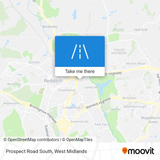 Prospect Road South map