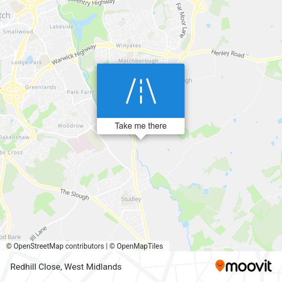 Redhill Close map