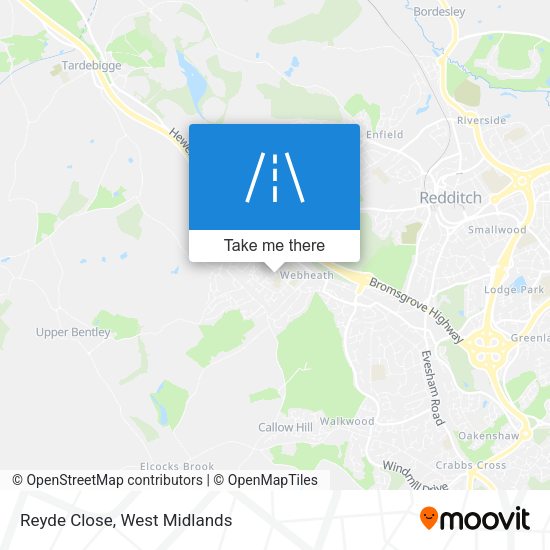 Reyde Close map