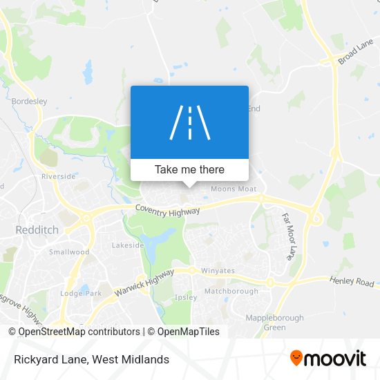 Rickyard Lane map