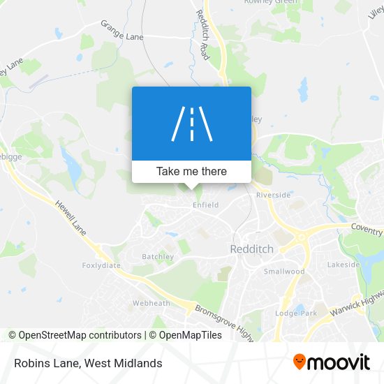 Robins Lane map