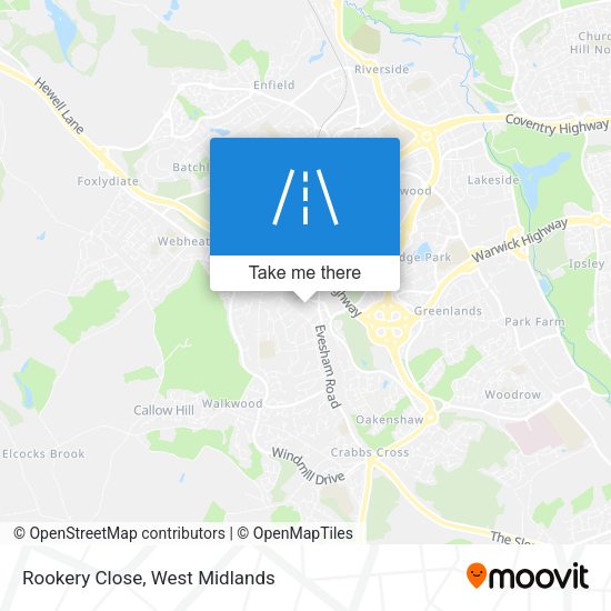 Rookery Close map