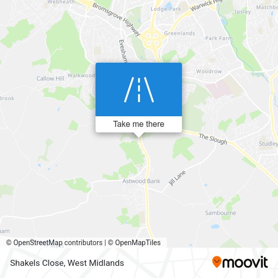 Shakels Close map