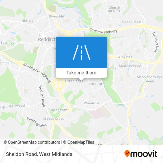 Sheldon Road map