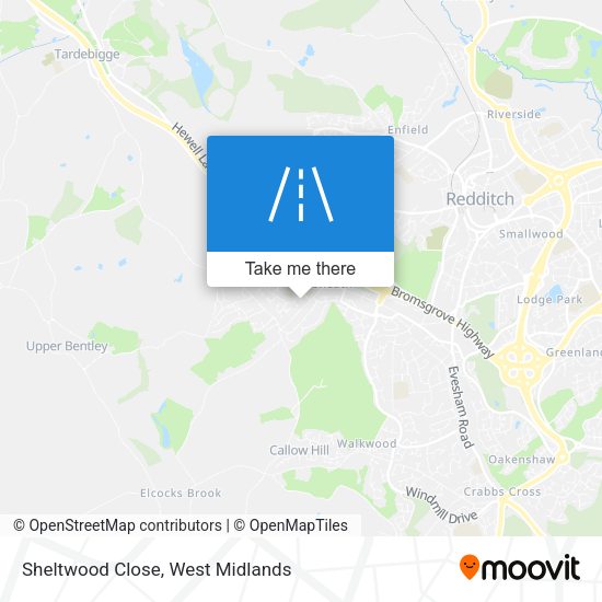 Sheltwood Close map