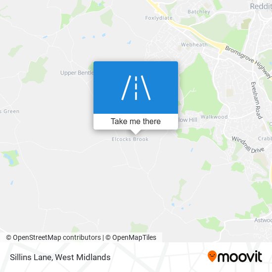 Sillins Lane map