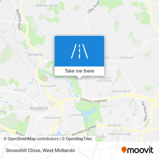 Snowshill Close map