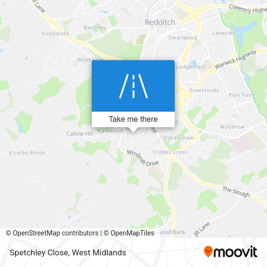 Spetchley Close map