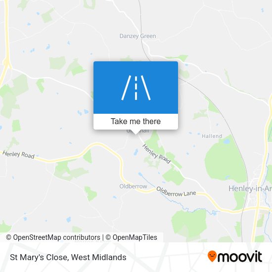 St Mary's Close map