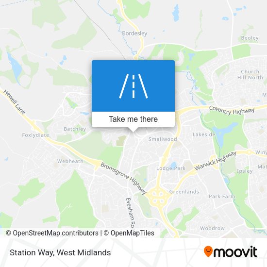 Station Way map