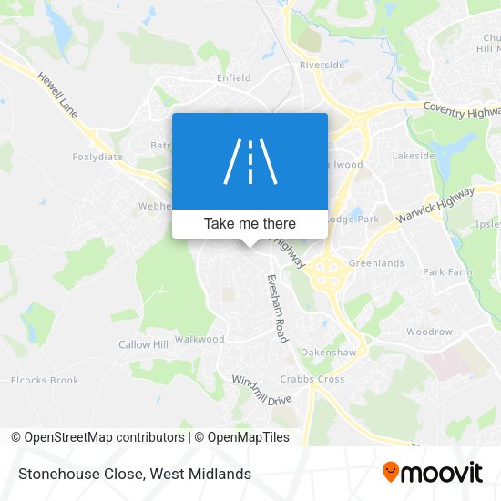Stonehouse Close map