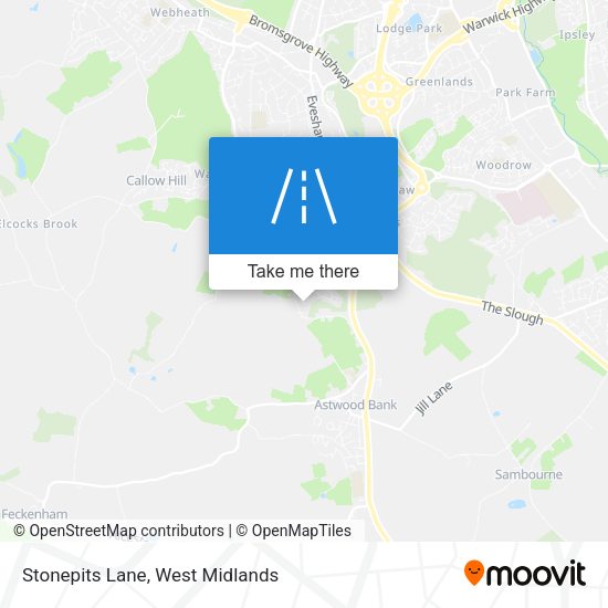 Stonepits Lane map