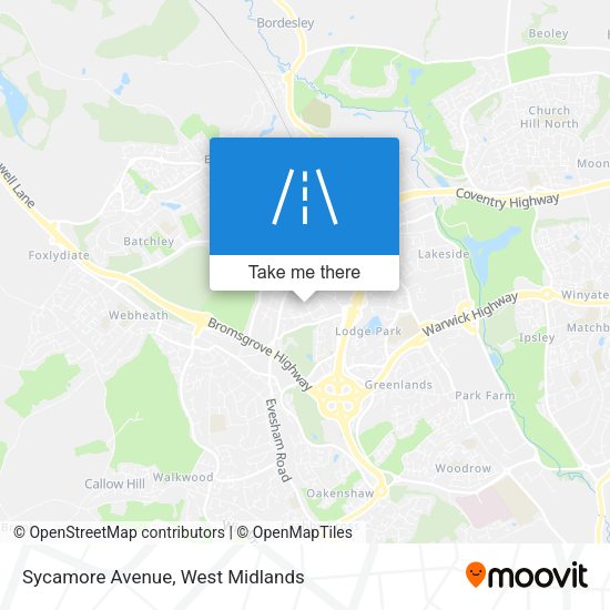 Sycamore Avenue map