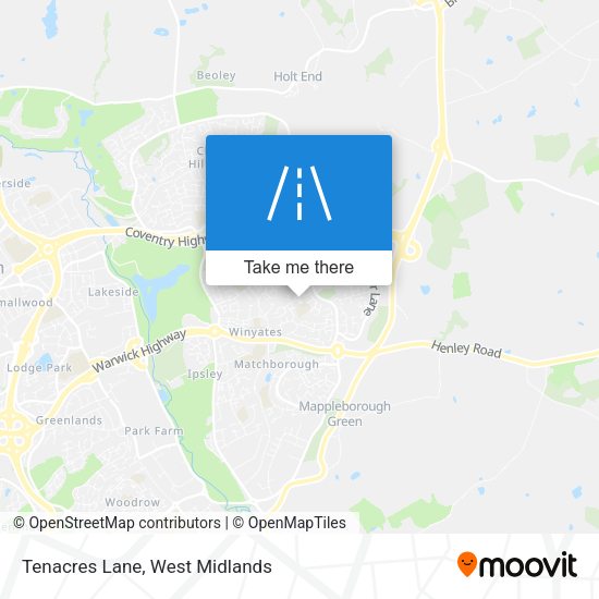 Tenacres Lane map