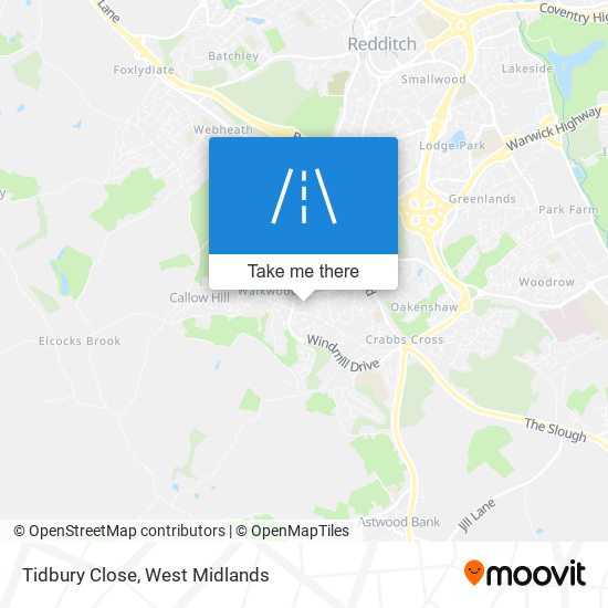 Tidbury Close map