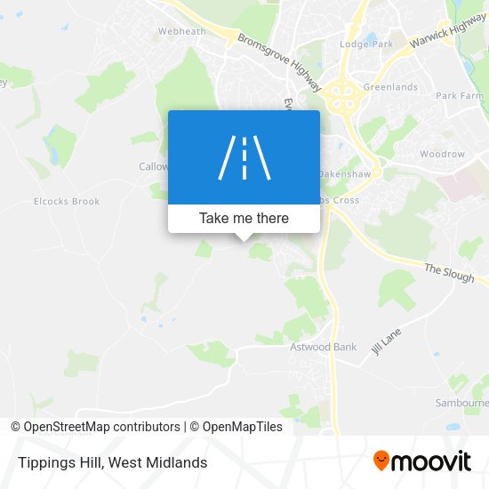Tippings Hill map
