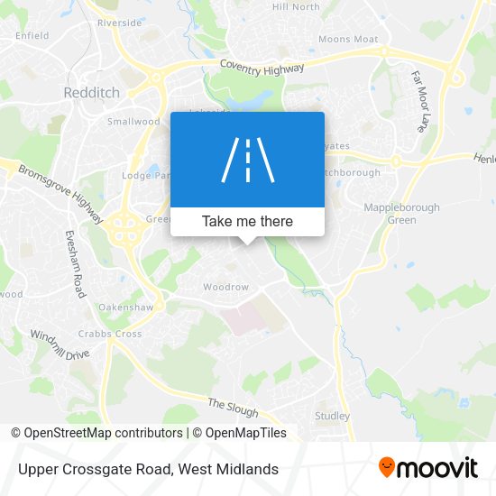 Upper Crossgate Road map