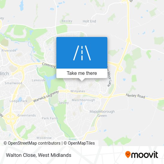 Walton Close map