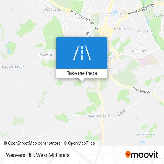 Weavers Hill map