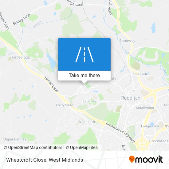 Wheatcroft Close map