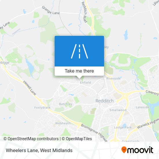 Wheelers Lane map
