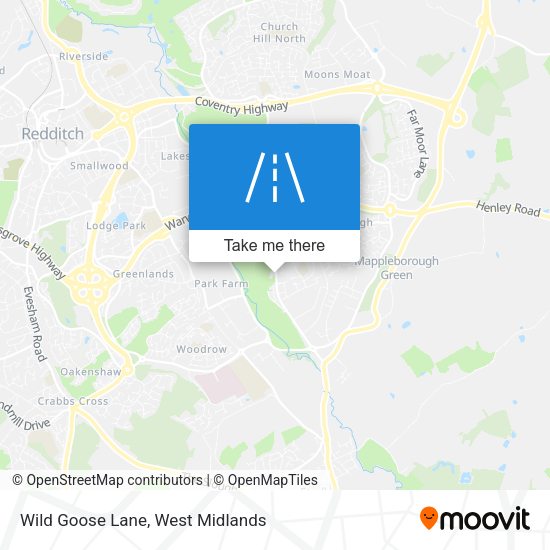 Wild Goose Lane map