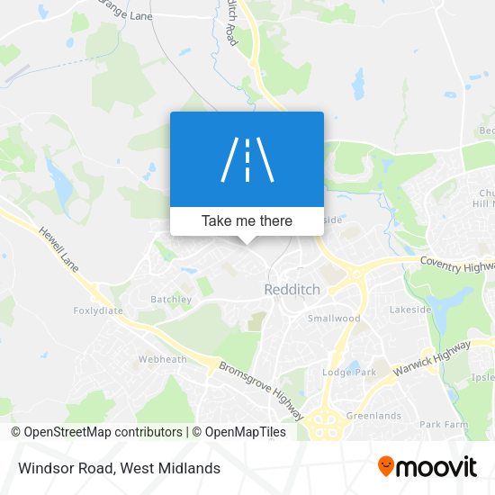 Windsor Road map
