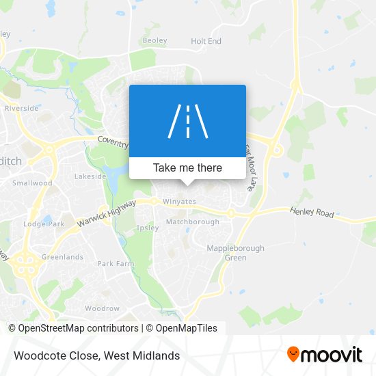 Woodcote Close map