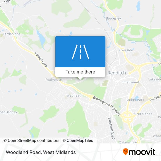 Woodland Road map