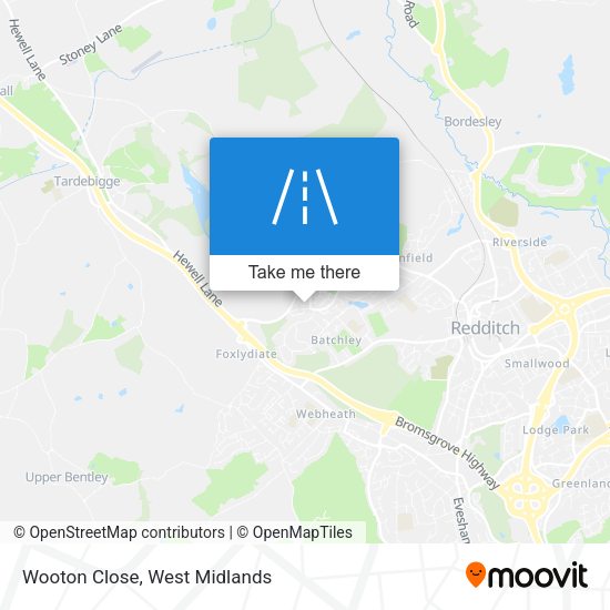 Wooton Close map