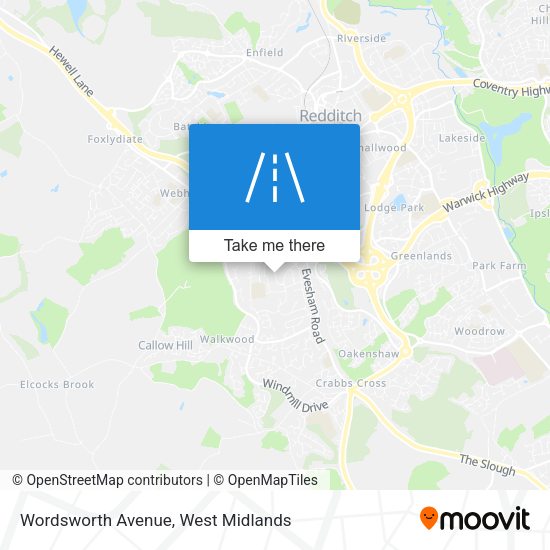 Wordsworth Avenue map