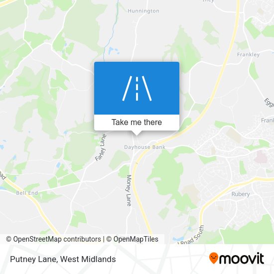 Putney Lane map