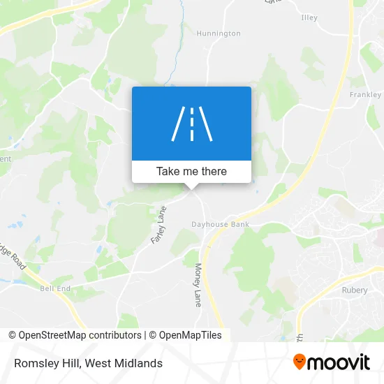 Romsley Hill map