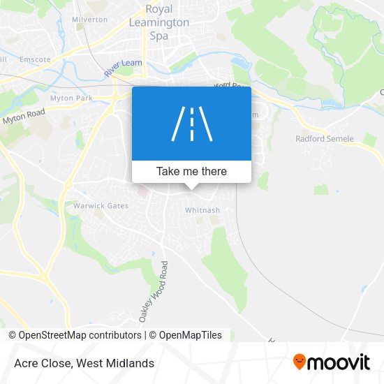 Acre Close map
