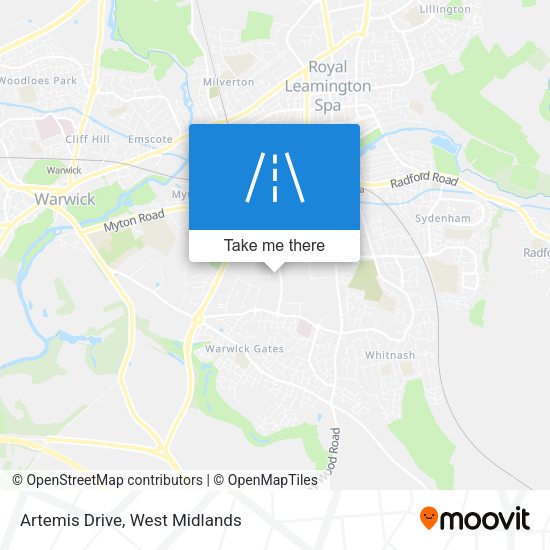 Artemis Drive map