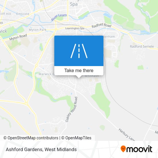 Ashford Gardens map