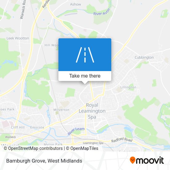 Bamburgh Grove map
